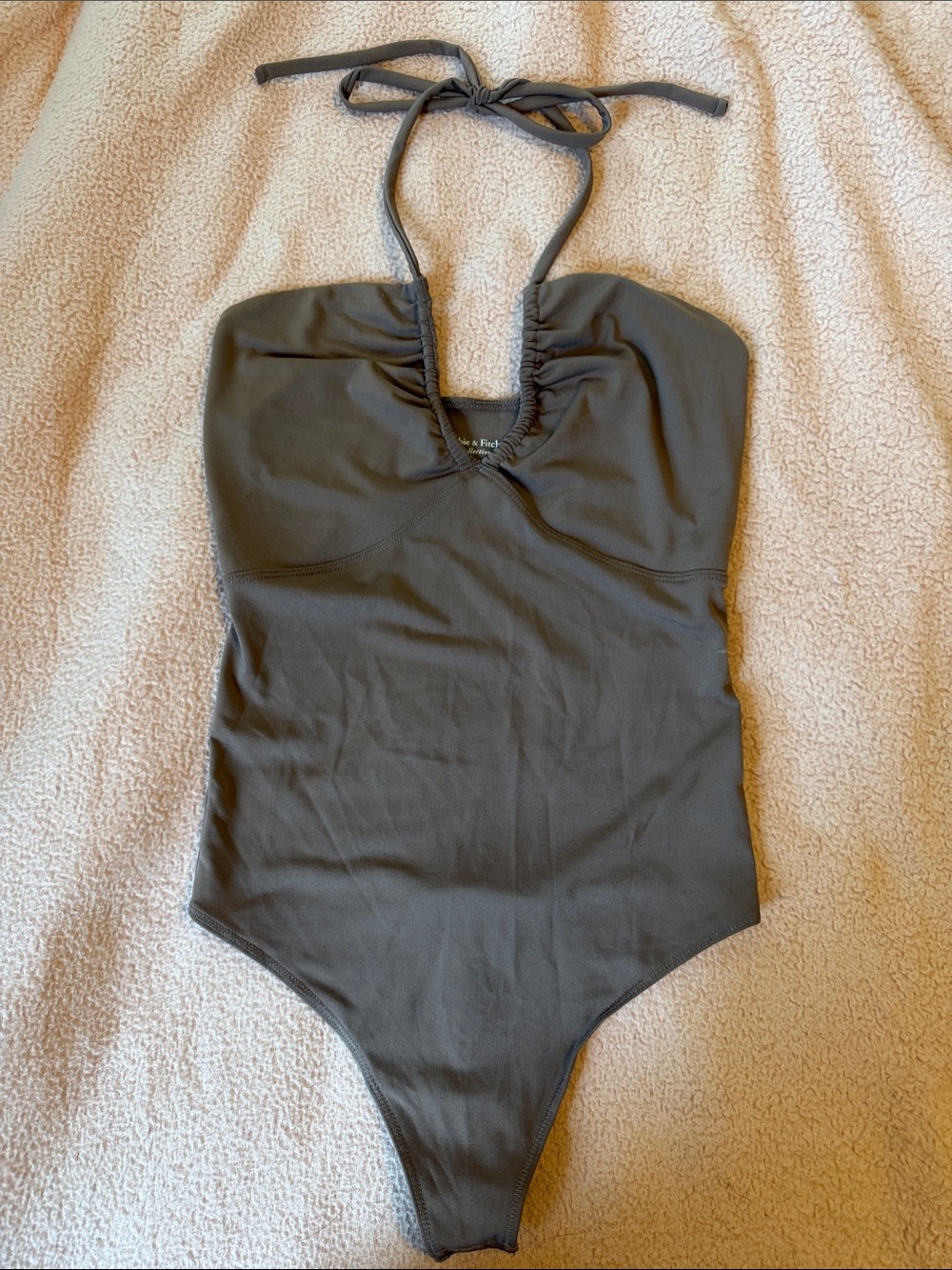 Abercrombie & Fitch Brown Halter Bodysuit